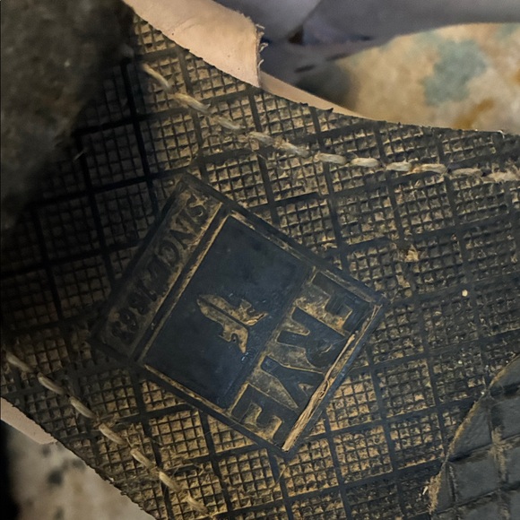 Frye Creamy pink Leather cowboy Boots sz 7 - Picture 9 of 9